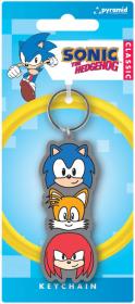 Klíčenka dětská gumová ježek Sonic the Hedgehog přívěsek na klíče