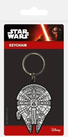 Klíčenka Star Wars Millenum Falcon 6cm přívěsek na klíče gumový