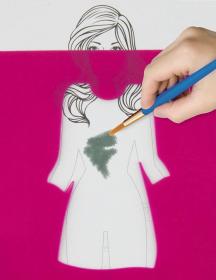 Kniha Módní návrhář Kreativní set modní design návrhářka