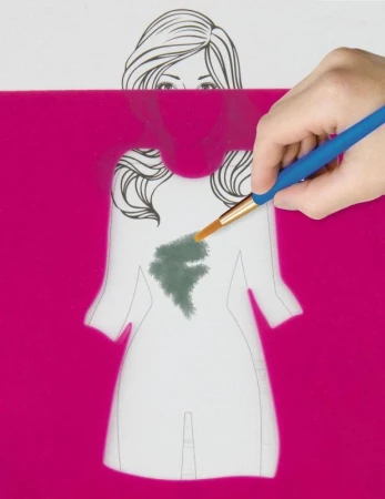 Kniha Módní návrhář Kreativní set modní design návrhářka