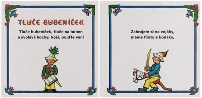 Knížka baby dětská leporelo Malované písničky Josef Lada CZ