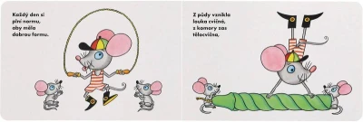 Knížka baby dětská Moderní myš Helena Zmatlíková s básničkami CZ