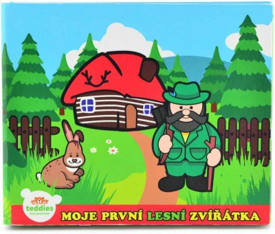 Knížka baby leporelo moje první zvířátka v lese skládací knížečka pro miminko