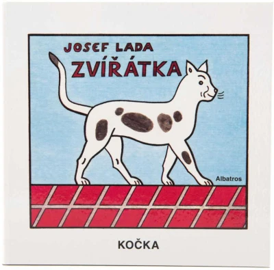 Knížka Josef Lada Zvířátka dětské obrázkové leporelo 16x15cm Knížka Josef Lada Zvířátka dětské obrázkové leporelo 16x15cm