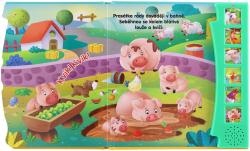 Knížka zvuková Zvířata z farmy 19x20cm na baterie Zvuk