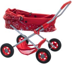 Kočárek Ewa hluboký s nákupní taškou s potiskem pro panenku miminko 4 druhy