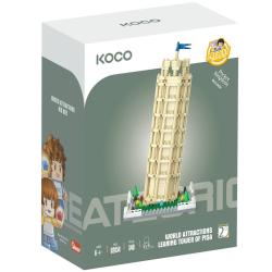 KOCO Stavebnice kostky Šikmá věž v Pise 548dílků KOCO Stavebnice kostky Šikmá věž v Pise 548dílků