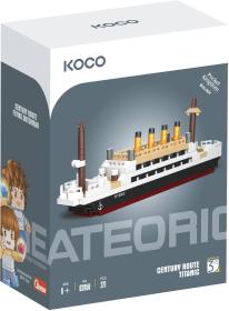 KOCO Stavebnice mini loď Titanic 271 dílků plast v krabici