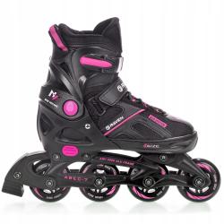 Raven Pulse black/fuchsia dětské kolečkové brusle