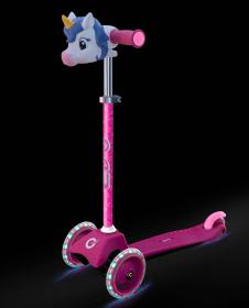 Koloběžka baby dětská Jednorožec LED kolečka na baterie Světlo