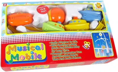 Kolotoč hudební plastový BABY nad postýlku Loďky Kolotoč hudební plastový BABY nad postýlku Loďky