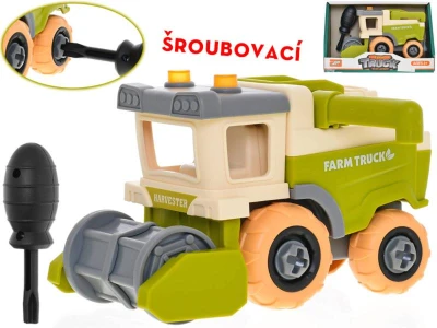 Kombajn montážní šroubovací auto volný chod set s nástrojem plast