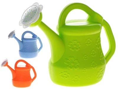 Konvička baby dětská s růžicí květinka 15cm 3 barvy plast Konvička baby dětská s růžicí květinka 15cm 3 barvy plast