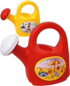 Konvička dětská na zahradu s obrázkem 23cm 1,2l s kropítkem plast 4 barvy