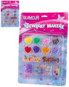 Korálky navlékací Glamour kreativní set výroba dětské bižuterie 2 druhy Korálky navlékací Glamour kreativní set výroba dětské bižuterie 2 druhy