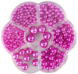 Korálky navlékací metalické fialové set 1150ks 3-12mm v plastovém boxu Korálky navlékací metalické fialové set 1150ks 3-12mm v plastovém boxu