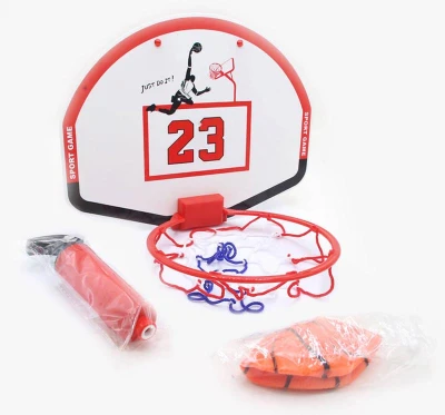 Koš basketbalový trikolora sada s míčem a pumpičkou košíková