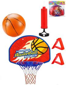 Koš basketbalový trikolora set s míčem a pumpičkou košíková