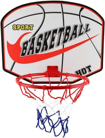 Koš basketbalový trikolora set s míčem a pumpičkou na košíkovou