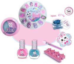 Kosmetický dětský set šminky nehtové studio v tašce na zip