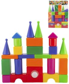 Kostky baby stavební soft měkké maxi barevná stavebnice set 30ks plast