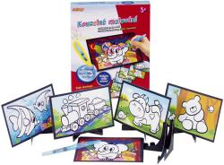 Kouzelné malování vodou kreativní set 6 obrázků se stojánky a štětcem