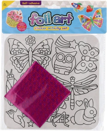 Kouzlení s fóliovými obrázky třpytivé zvířata kreativní set samolepky Kouzlení s fóliovými obrázky třpytivé zvířata kreativní set samolepky