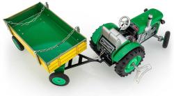 Kovap Traktor Zetor retro model 1:25 plechový Zelený na klíček Kov 0395