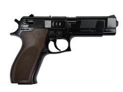 Kovová pistole serie 023 na kapslíkové kotoučky černá s pouzdrem