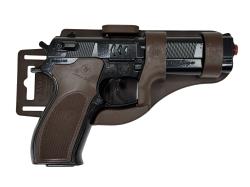 Kovová pistole serie 023 na kapslíkové kotoučky černá s pouzdrem