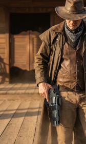 Kovový revolver serie 017 na kapslíkové kotoučky antracit s pouzdrem