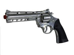 Hafotoys kovový kapslíkový revolver stříbrný