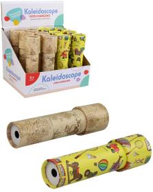 Krasohled dětský kaleidoskop 19cm kukátko 2 druhy karton/plast