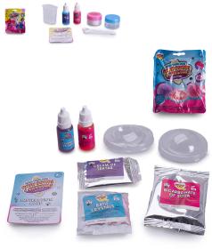 Kreativní set výroba pomády na rty / bomby do koupele vonící 2 druhy