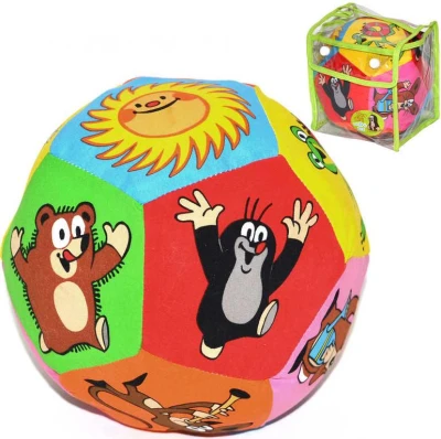 KRTEK Baby soft míček textilní 16cm Krteček v igelitové tašce KRTEK Baby soft míček textilní 16cm Krteček v igelitové tašce