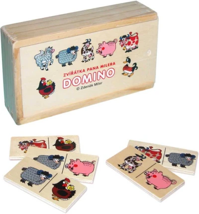 KRTEK DREVO Domino domáce Zvieratká pána Müllera Krteček sada 28 dielikov KRTEK DREVO Domino domáce Zvieratká pána Müllera Krteček sada 28 dielikov