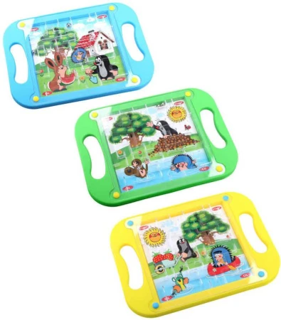 KRTEK (Krteček) Hra guľôčkové bludisko veľké 20x15cm 3 druhy plast KRTEK (Krteček) Hra guľôčkové bludisko veľké 20x15cm 3 druhy plast