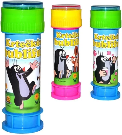 KRTEK (Krteček) Krtečkův bublifuk dětský bublifukovač s hlavolamem 50ml 3 druhy KRTEK (Krteček) Krtečkův bublifuk dětský bublifukovač s hlavolamem 50ml 3 druhy