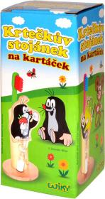 KRTEK (Krteček) Stojánek na kartáček s přesýpacími hodinami 4 druhy DŘEVO