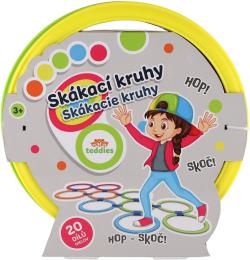 Kruhy skákací barevné Hop Skoč 27cm na skákání se spojkami set 10ks