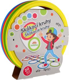 Kruhy skákací barevné Hop Skoč 27cm na skákání se spojkami set 10ks