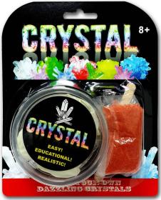 Krystaly rostoucí experimentální vědecká sada různé barvy v kelímku