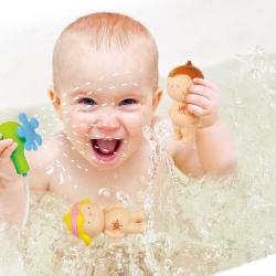 Ks Kids Baby koupání s Waynem a Julií set 2 panenky se sprchou do vany