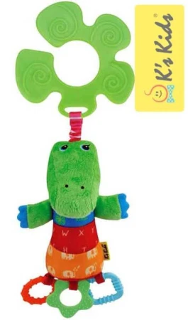 Ks Kids Krokodýl KrokoBloko Textilní S úchytem Na kočárek BABY Ks Kids Krokodýl KrokoBloko Textilní S úchytem Na kočárek BABY