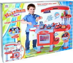 Kuchyňka dětská 81x33x83cm funkční set s nádobím a potravinami plast