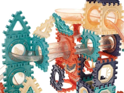 Kuličkodráha Marble Run Blocks 2D/3D stavebnice 110 dílků v krabici