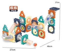 Kuličkodráha Marble Run Blocks 2D/3D stavebnice 66 dílků v krabici