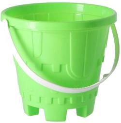 Kyblík barevný na písek formička 2v1 hrad 17cm 4 barvy plast