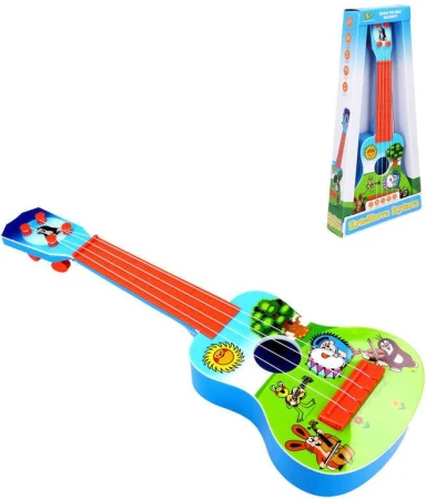 Kytara dětská barevná 41cm Krtek (Krteček) plast (hudební nástroje) Kytara dětská barevná 41cm Krtek (Krteček) plast (hudební nástroje)