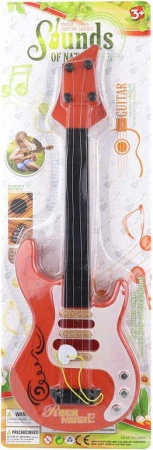 Kytara dětská rocková elektrická 44cm na kartě plast (hudební nástroje) Kytara dětská rocková elektrická 44cm na kartě plast (hudební nástroje)